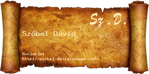 Szóbel Dávid névjegykártya